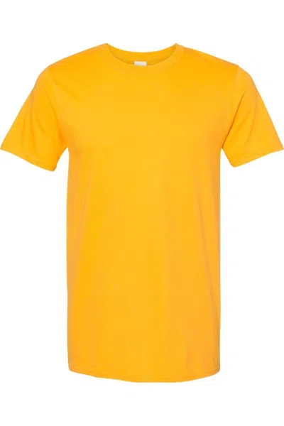 Gildan Softstyle T-shirt In Gold