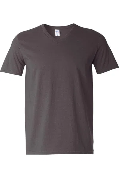 Gildan Softstyle V-neck T-shirt In Blue