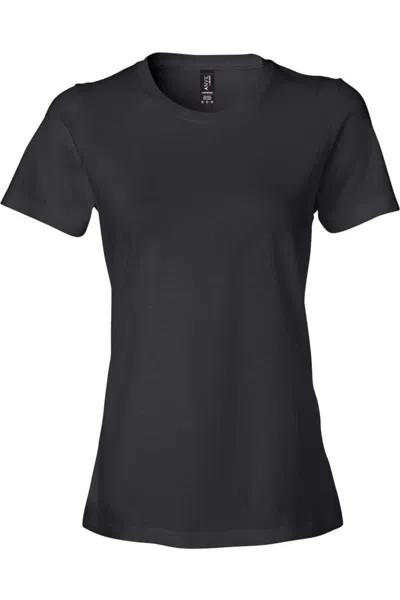 Gildan Softstyle Womens Lightweight T-shirt In Black