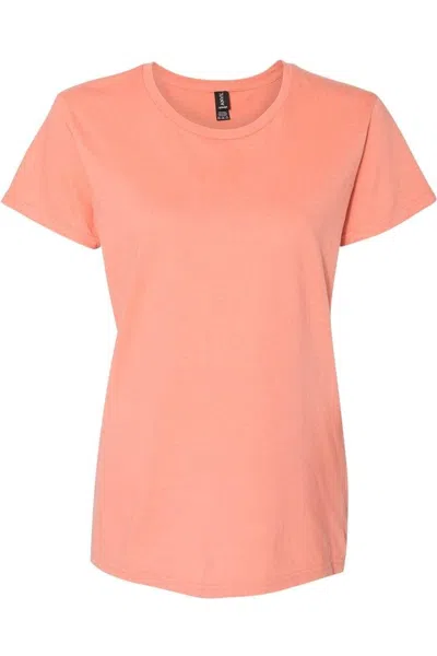 Gildan Softstyle Womens Lightweight T-shirt In Brown