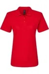Gildan Softstyle Women´s Pique Polo In Red