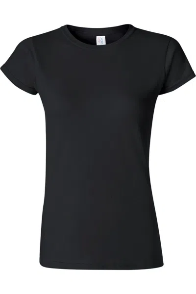 Gildan Softstyle Womens T-shirt In Black