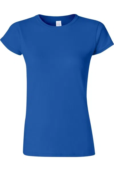 Gildan Softstyle Womens T-shirt In Blue