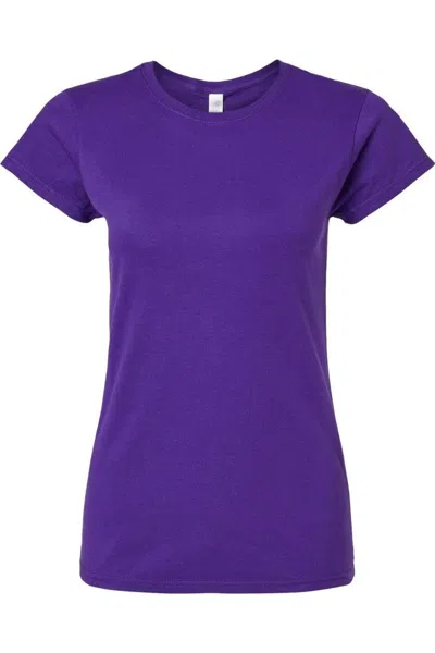 Gildan Softstyle Womens T-shirt In Purple