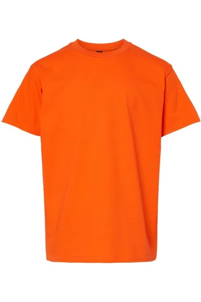 Gildan Kids' Softstyle Youth Midweight T-shirt In Orange