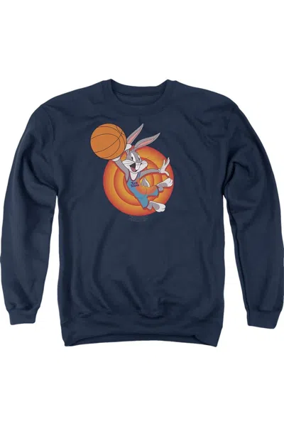 Gildan Space Jam 2 Bugs Slam Adult Crewneck Sweatshirt In Blue