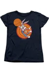 Gildan Space Jam 2 Bugs Slam Short Sleeve Women´s Tee / T-shirt In Blue
