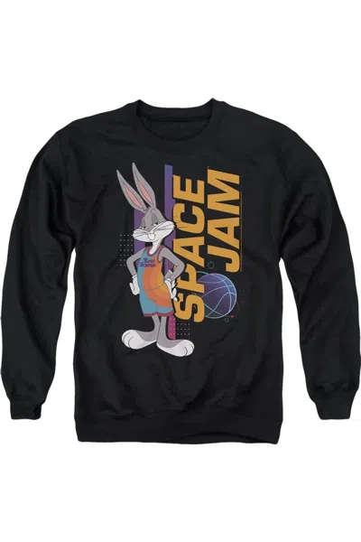 Gildan Space Jam 2 Bugs Standing Adult Crewneck Sweatshirt In Black