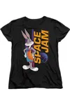 Gildan Space Jam 2 Bugs Standing Short Sleeve Women´s Tee / T-shirt In Black