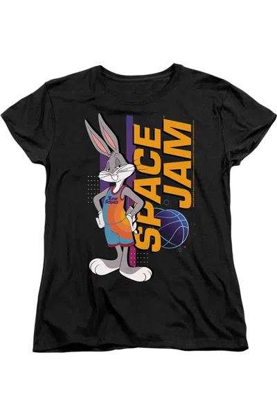 Gildan Space Jam 2 Bugs Standing Short Sleeve Women´s Tee / T-shirt In Black