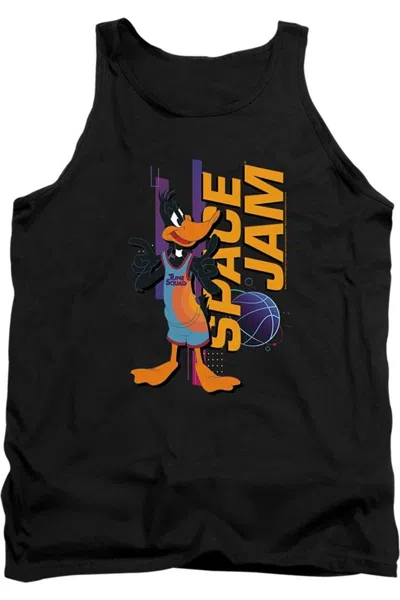 Gildan Space Jam 2 Daffy Standing Adult Tank Top In Black