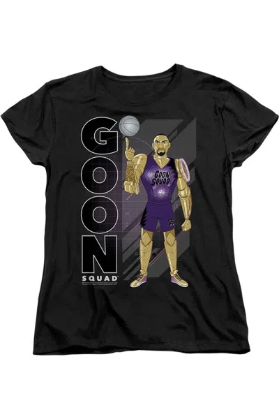 Gildan Space Jam 2 Goon Squad Chronos Short Sleeve Women´s Tee / T-shirt In Black