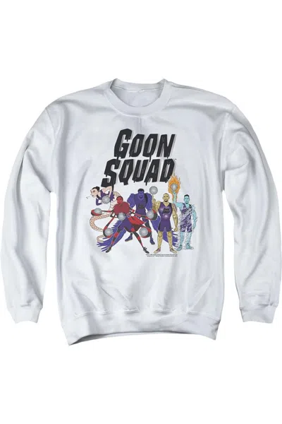Gildan Space Jam 2 Goon Squad Group Adult Crewneck Sweatshirt In White