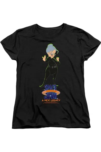 Gildan Space Jam 2 Granny Matrix Short Sleeve Women´s Tee / T-shirt In Black