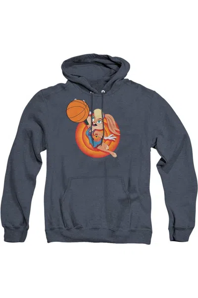 Gildan Space Jam 2 Lola Slam Adult Heather Hoodie / Hooded Sweatshirt In Blue