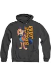 Gildan Space Jam 2 Lola Standing Adult Heather Hoodie / Hooded Sweatshirt In Black