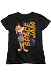 Gildan Space Jam 2 Lola Standing Short Sleeve Women´s Tee / T-shirt In Black