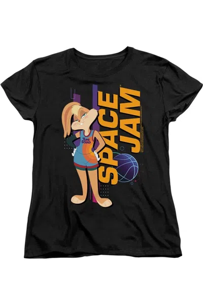 Gildan Space Jam 2 Lola Standing Short Sleeve Women´s Tee / T-shirt In Black