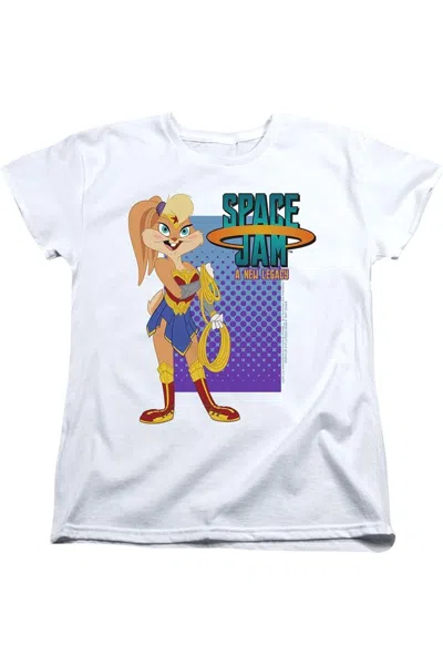 Gildan Space Jam 2 Lola Wonder Woman Short Sleeve Women´s Tee / T-shirt In White