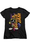 Gildan Space Jam 2 Marvin Standing Short Sleeve Women´s Tee / T-shirt In Black
