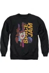 Gildan Space Jam 2 Taz Standing Adult Crewneck Sweatshirt In Black