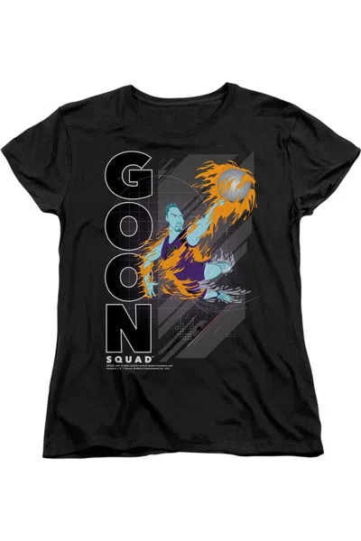 Gildan Space Jam 2 Wet Fire Short Sleeve Women´s Tee / T-shirt In Black