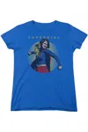 Gildan Supergirl Classic Hero Short Sleeve Womens Tee / T-shirt In Blue