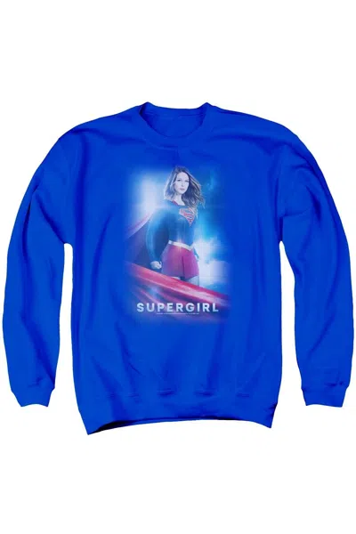 Gildan Supergirl Kara Zor El Adult Crewneck Sweatshirt In Blue