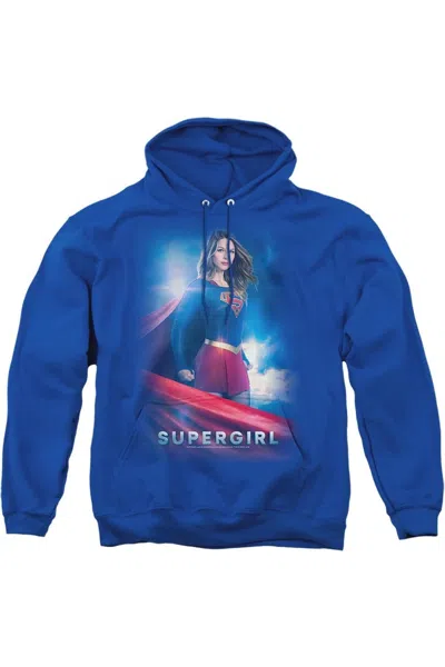 Gildan Supergirl Kara Zor El Adult Pull Over Hoodie / Hooded Sweatshirt In Blue