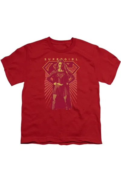 Gildan Kids' Supergirl Ready Set Short Sleeve Juvenile Tee / T-shirt In Multi