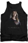 Gildan Supergirl Stand Tall Adult Tank Top In Black