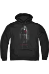Gildan Supergirl Supergirl Noir Adult Pull Over Hoodie / Hooded Sweatshirt In Black