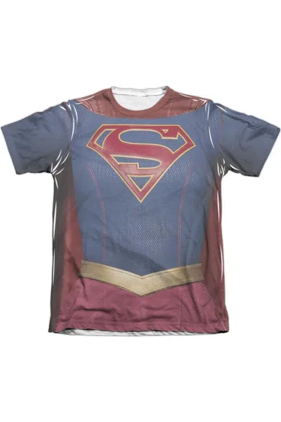 Gildan Supergirl Supergirl Uniform Adult Poly/cotton Short Sleeve Tee / T-shirt In White