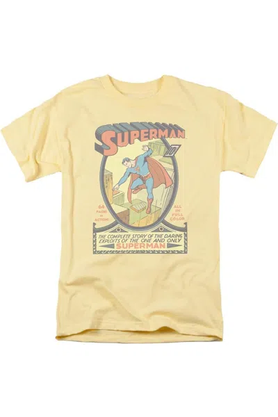 Gildan Superman #1 Short Sleeve Adult Tee / T-shirt In Yellow