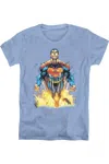 Shop Gildan Superman #224 Cover Short Sleeve Womens Tee / T-shirt In Multi