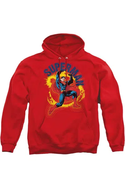 Gildan Superman A Name To Uphold Adult Pull Over Hoodie / Hooded Sweatshirt In Red