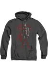 Gildan Superman Aftermath Adult Heather Hoodie / Hooded Sweatshirt In Black