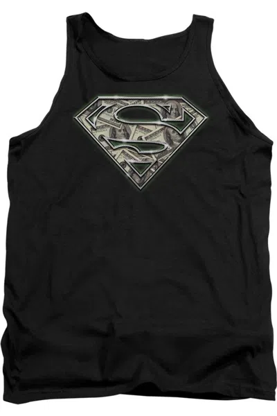 Gildan Superman All About The Benjamins Adult Tank Top In Black