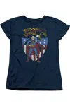 Gildan Superman All American Short Sleeve Women´s Tee / T-shirt In Blue