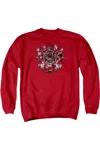 Gildan Superman All Hail Superman Adult Crewneck Sweatshirt In Red