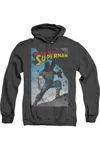 Gildan Superman Alternate Adult Heather Hoodie / Hooded Sweatshirt In Black