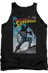 Gildan Superman Alternate Adult Tank Top In Black