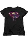 Gildan Superman Bizarro & Logo Short Sleeve Womens Tee / T-shirt In Black