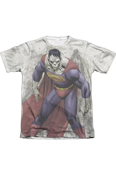 Gildan Superman Bizarro Sub (front/back Print) Adult Poly/cotton Short Sleeve Tee / T-shirt In White
