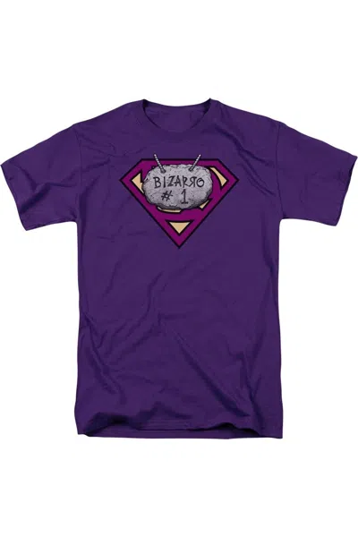 Gildan Superman Bizzaro #1 Rock Short Sleeve Adult Tee / T-shirt In Purple