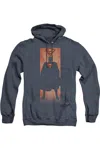 Gildan Superman Block Adult Heather Hoodie / Hooded Sweatshirt In Blue