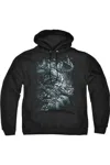 Gildan Superman Break Free Adult Pull Over Hoodie / Hooded Sweatshirt In Black