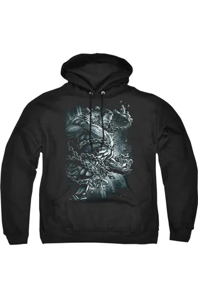 Gildan Superman Break Free Adult Pull Over Hoodie / Hooded Sweatshirt In Black