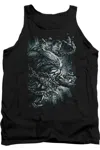 Gildan Superman Break Free Adult Tank Top In Black