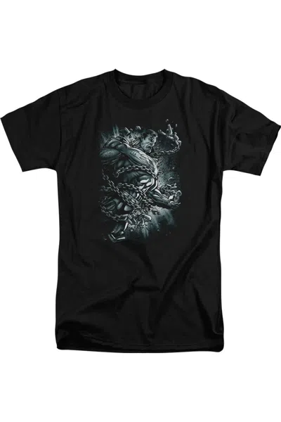 Gildan Superman Break Free Short Sleeve Adult Tall Tee / T-shirt In Black